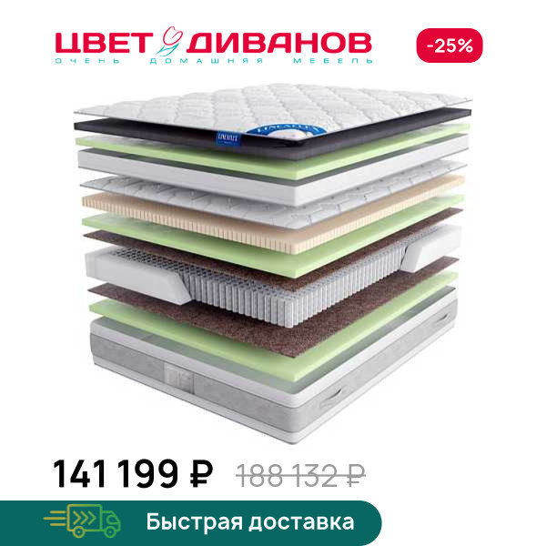 Матрас QWEEN Silver c топпером Memory 42